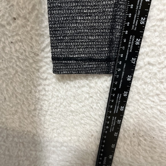 Lululemon Wunder Under Leggings Heathered Black Women's Size 6 - Picture 11 of 12